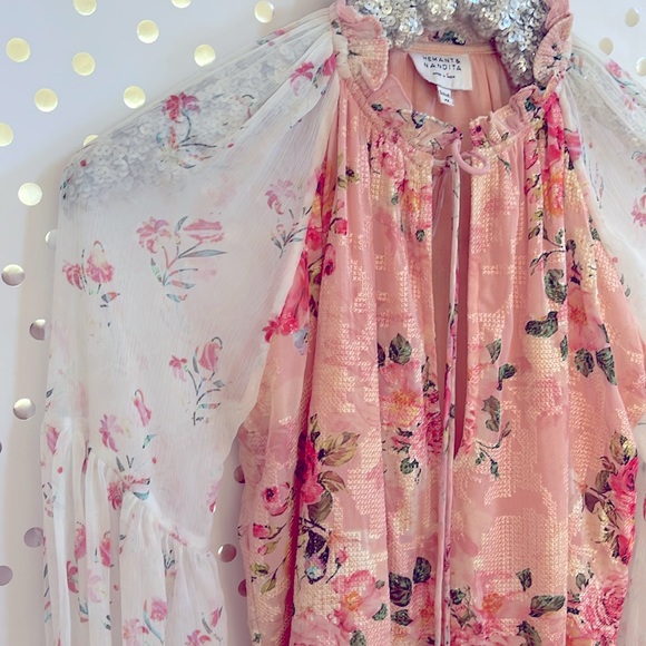 Hemant & Nandita Georgette Blouse ~ - Picture 5 of 10